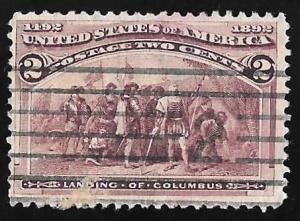 231 2 cent Violet, Columbia Issue Stamp used VF