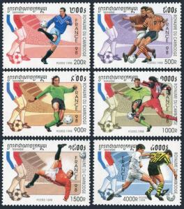 1998 Cambodia 1786-1791 1998 World championship on football of France 9,20 €