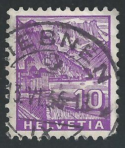 Switzerland #221 10c Chillon Castle - Used