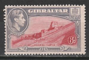 GIBRALTAR 1938 KGVI MOORISH CASTLE 6D PERF 13.5