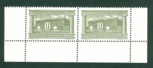 Denmark. Poster Stamp Mnh. Pair,Margin Freemason Masonic Grand Lodge Building 