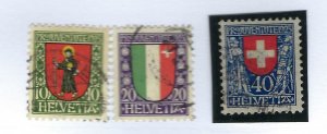 Switzerland SC B26-B28 Used F-VF SCV$41.30...Take a Look!