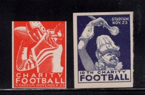 USA Advertising Stamps - Charity Football Stadium