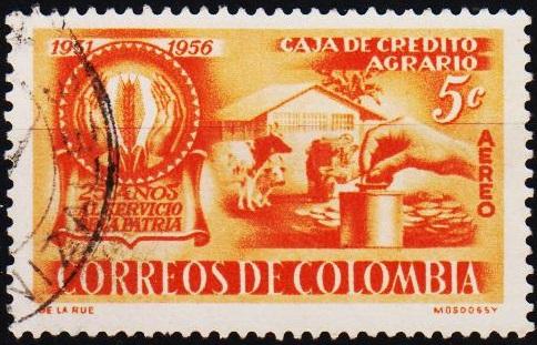 Colombia. 1957 5c S.G.911 Fine Used