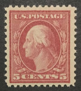 MOMEN: US STAMPS #505 5c ERROR MINT OG NH LOT #33269