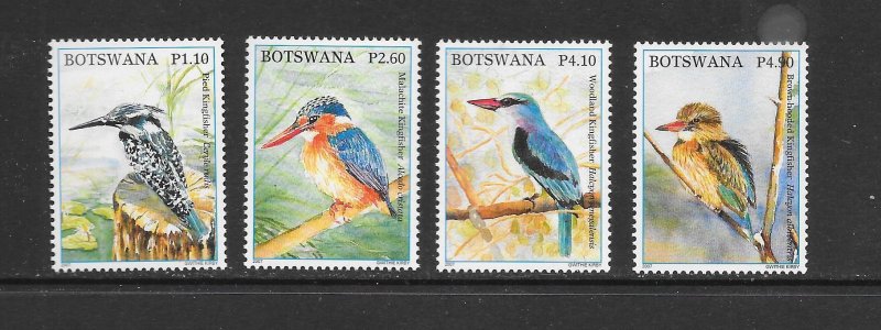 BIRDS - BOTSWANA #830-3 KINGFISHERS MNH