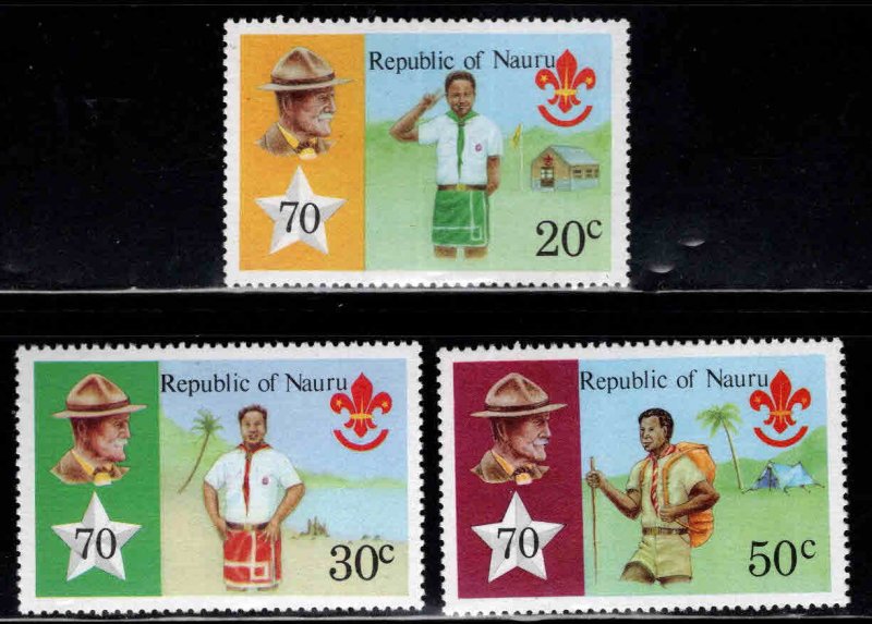 NAURU Scott 188-190 MNH** Scout stamp set