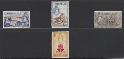 VEGAS 1953 Gibraltar Complete Set Sc# 132-145 All MH, OG Excellent Condition