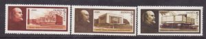 Russia-Sc#5765-7-unused NH set-Lenin Central Museum-1989-