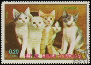 Equatorial Guinea sw1287 - Cto - .20e Kittens (1976)