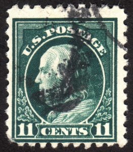 1916, US 11c, Franklin, Used, Sc 473