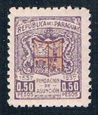 Paraguay 341 MNH Arms of Asuncion 1937 (P0303)+