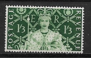 1953 Great Britain 315 1sh3p Queen Elizabeth MHR