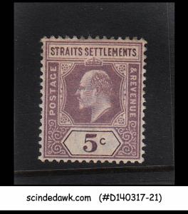 STRAITS SETTLEMENTS - 1902 5c voilet SCOTT#96 KEDVII - 1V - MINT LH