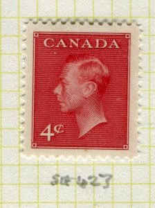 CANADA; 1949-50 early GVI issue Mint hinged 4c. Perf 12 value