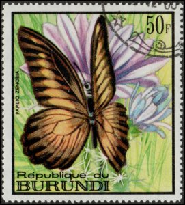 Burundi 253 - Cto - 50fr Zenobia Swallowtail Butterfly (1968) (cv $0.75) +