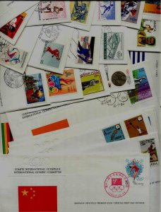 Worldwide 42 FDC Olympic-80-Flags