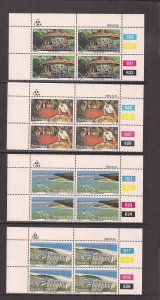 SOUTH AFRICA - TRANSKEI SC# 117-20  4 CONTROL BKS/4  #617-32 FVF/MNH 1983