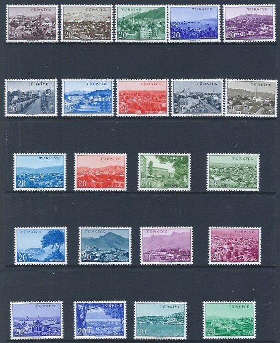 TURKEY 1290-1423  SCV $33.50  COMPLETE SET AT LOW PRICE