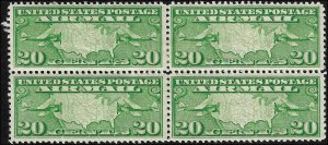 C9 Mint,OG,HR/NH... Block of 4... SCV $38.00... Bottom pair are NH