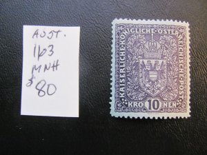 AUSTRIA 1916 MNH SC 163  VF/XF $80 (160)