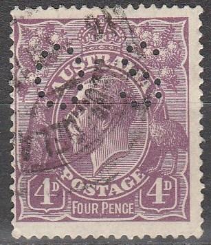 Australia #32  F-VF Used  CV $21.00  (A9314)