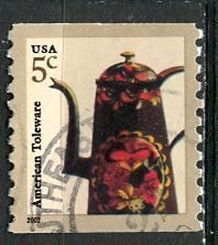 USA; 2002: Sc. # 3612  Used Perf. 9 3/4 Coil  Single Stamp