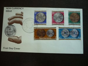 Postal History - Papua New Guinea - Scott# 410-414 - First Day Cover