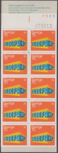 SWEDEN Sc # 816a CPL MNH BOOKLETS of 10, EUROPA 1969