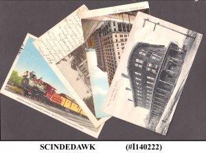 UNITED STATES USA - SELECTED 4 VINTAGE PICTURE POSTCARDS WITH STAMPS - USED