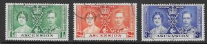 ASCENSION SG35/7 1937 CORONATION USED