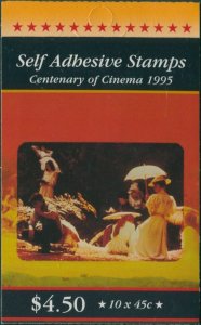 Australia booklet 1995 SG1535-1539 45c Cinema MNH