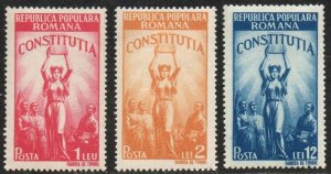 Romania Sc #681-683 Mint Hinged
