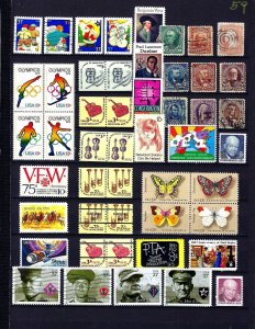 JASTAMPS:  Nice Vintage US Old  Stamp  LOT Collection, see scan