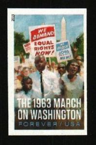 2013 46c The 1963 March on Washington, Imperforate Scott 4804a Mint F/VF NH