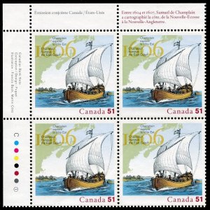 Canada 2155 block,2156,MNH.Exploration:Eastern Coast by Samuel de Champlain.2006