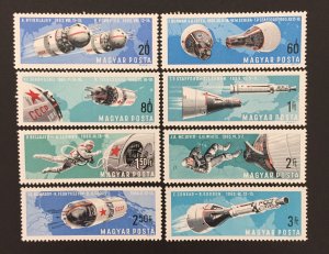 Hungary 1966 #1803-10, Space Flights, MNH.