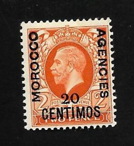 Great Britain - Morocco Agencies 1914 - MNH - Scott #52