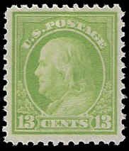 U.S. #513 MNH; 13c Benjamin Franklin (1919) (3)