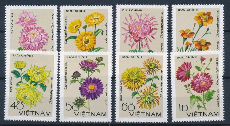 [62067] Vietnam 1978 Flora Flowers Blumen Fleur chrysanthemums MNH