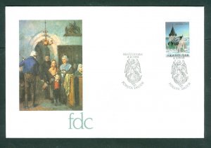 Aland. FDC 1989. Christmas Finstrom Church.  Sc.# 10