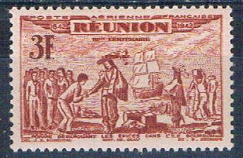 Reunion C13C MNH De Poivre 1943 (R0462)+