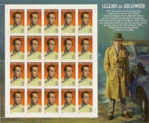 US 3152 Legends of Hollywood Humphrey Bogart 32c sheet 20 MNH 1997