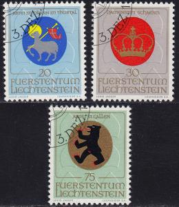 Liechtenstein - 1970 - Scott #475-55 - used - Arms