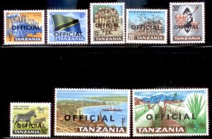 Tanzania 1965 SC# O1-8 MNH-OG E32