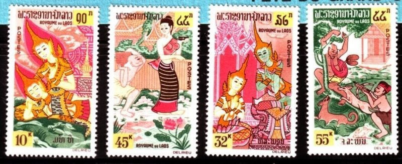 LAOS Sc 96-99 NH 1964 - Buddhist Legend