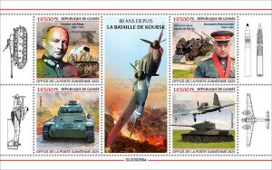 GUINEA - 2023 - WWII Battle of Kursk - Perf 4v Sheet - Mint Never Hinged