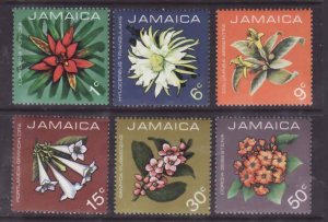 Jamaica-Sc#369-74- id7-unused NH set-Flowers-1973-