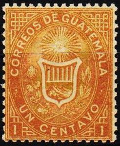 Guatemala.1871 1c S.G.1 Mounted Mint