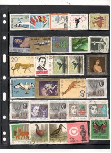 POLAND COLLECTION ON STOCK SHEET MINT/USED